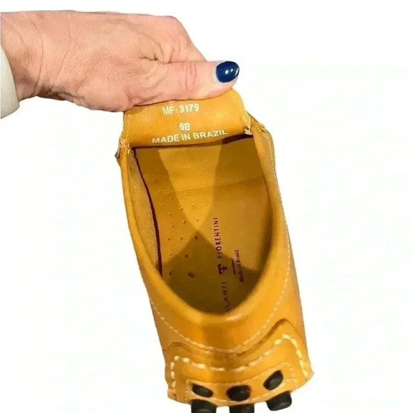 MERCANTI FIORENTINI Tan Leather Driving Bit Loafers Sz. 6B - Picture 2 of 6